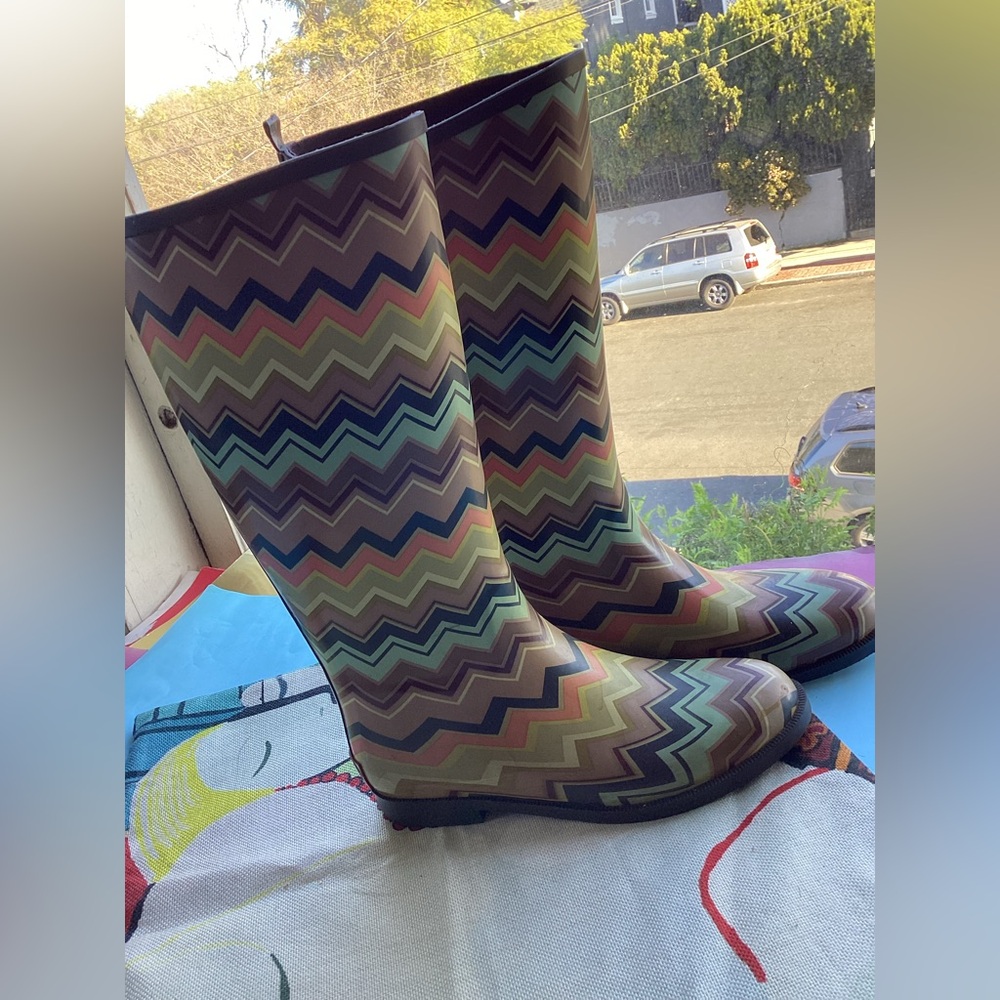 Missoni Chevron Rain Boots for Target